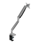 BrateckLDT82-C012UC SINGLE SCREEN HEAVY-DUTY GAS SPRING MONITOR ARM WITH USB PORTS For most 17"~45" Monitors, Matte Silver (LS)