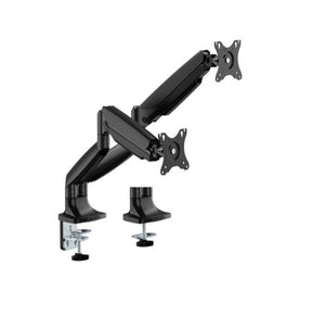 Brateck LDT82-C024E-BK DUAL SCREEN HEAVY-DUTY MECHANICAL SPRING MONITOR ARM For most 17"~35" Monitors, Matte Black(New)