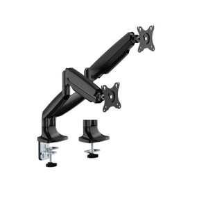 Brateck LDT82-C024E-BK DUAL SCREEN HEAVY-DUTY MECHANICAL SPRING MONITOR ARM For most 17"~35" Monitors, Matte Black(LS)