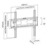 Brateck Economy Heavy Duty TV Bracket for 32"-55" up to 50kg LED, 3LCD Flat Panel TVs (LS)