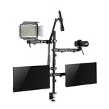 Brateck Dual-Monitor All-in-One Studio Setup Desktop Mount Fit17"-32" Up to 9kg(LS)