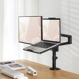 Brateck Adjustable Laptop Tray For Monitor Arms Fits12-17"  with standard 75x75 VESA plate (LS)