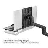 Brateck Adjustable Laptop Tray For Monitor Arms Fits12-17"  with standard 75x75 VESA plate (LS)