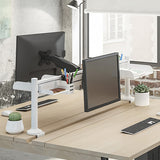 Brateck Slatwall Desk Mounting Pole,Work with Slatwall Panel for Creating Desk-Mounted Slat Wall System( Two poles included) (LS)