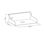 Brateck File Holder, Weight Capacity 3kg-Matte White (LS)