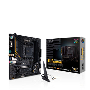 ASUS AMD B550 TUF GAMING B550M-E WIFI (Ryzen AM4) Micro ATX Gaming Motherboard PCIe 4.0, dual M.2,Intel Wi-Fi 6,DisplayPort,HDMI, D-Sub,SATA 6 Gbps