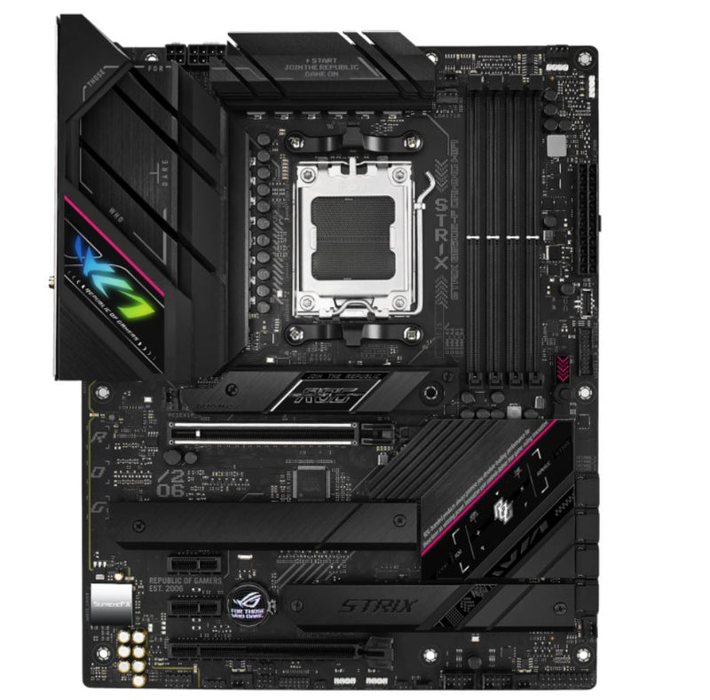 ASUS AMD B650E ROG STRIX B650E-F GAMING WIFI (AM5) ATX Motherboard 4xDDR5 128GB, 1 x PCIe 5.0 x16, 3 x M.2, 4 x SATA,Wi-Fi 6E,2.5Gb Ethernet