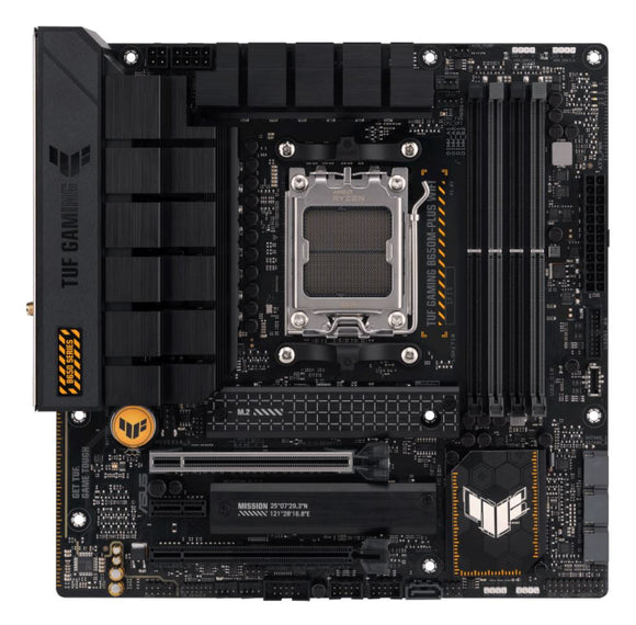 ASUS AMD B650M TUF GAMING B650M-PLUS WIFI (AM5) Micro-ATX Motherboard 4xDDR5 128GB,1xPCIe 4.0/3.0 x16,2 xM.2,4 xSATA,Wi-Fi 6, 2.5Gb Ethernet