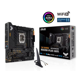 ASUS B660M TUF GAMING B660M-PLUS WIFI  Intel LGA 1700  mATX Motherboard 4 xDDR5~192GB, 1 x PCIe 5.0, 2 x M.2 slots, 4 x SATA , Realtek 2.5GB ,Wi-Fi 6