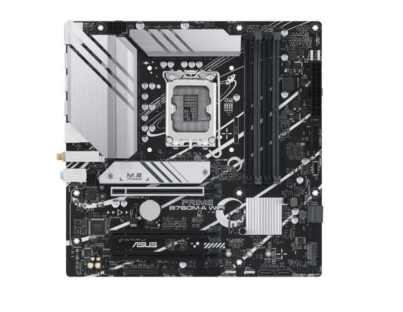 ASUS B760M PRIME B760M-A WIFI Intel LGA 1700 mATX Motherboard 128GB,4xDDR5,1xPCIe 4.0 x16, 2xM.2,4 xSATA,2xHDMI,1xDP,Wi-Fi 6,2.5Gb Ethernet