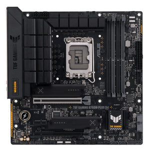 ASUS B760M TUF GAMING B760M-PLUS D4 LGA1700 mATX Motherboard 128GB, 4xDDR4,1 x PCIe 5.0 x16 slot,2 x M.2 slots,4 x SATA, 1xDP, 1x HDMI