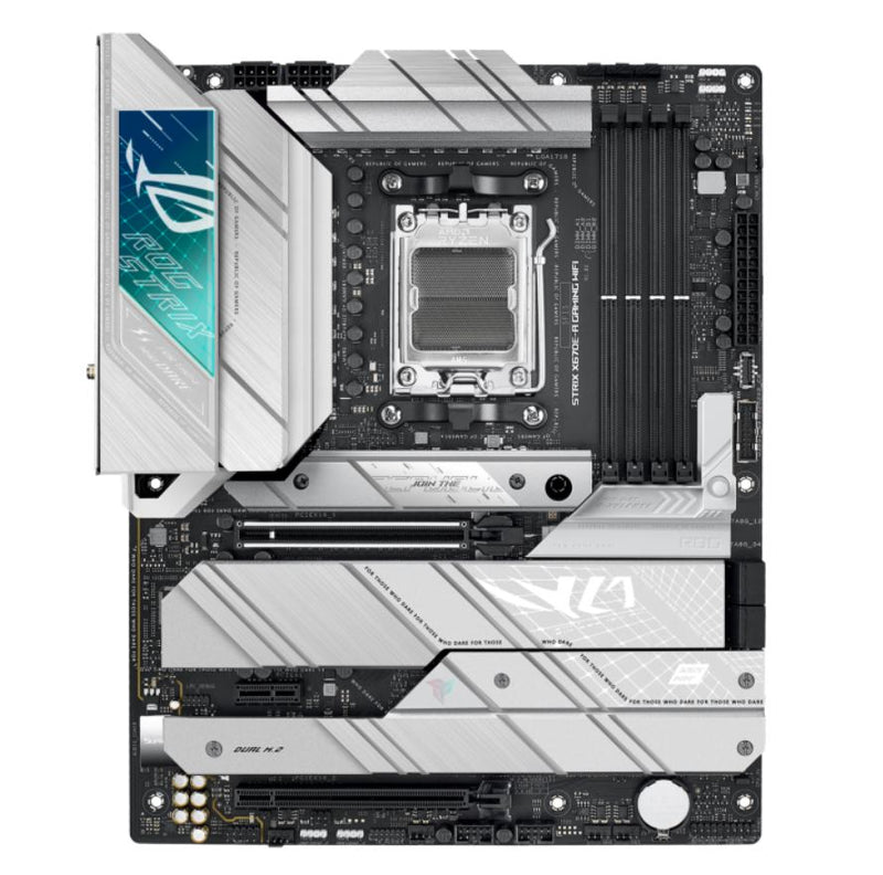 ASUS AMD X670E ROG STRIX X670E-A GAMING WIFI (AM5) ATX Motherboard 4x DDR5 128GB, 1x PCIe 5.0 x16 slot,4 x M.2 slots,4 x SATA,Wi-Fi 6E,1x HDMI,1xDP