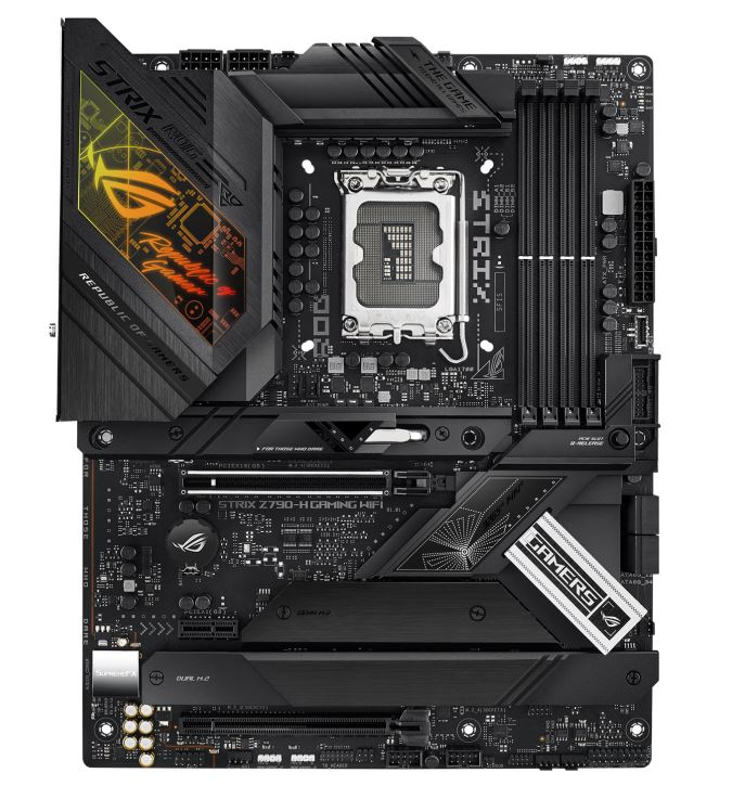 ASUS Z790 ROG STRIX Z790-H GAMING WIFI  Intel LGA1700 ATX Motherboard 128GB, 4xDDR5, PCIe 5.0 x16 slot,4 x M.2 slots,4 x SATA,2.5Gb Ethernet,