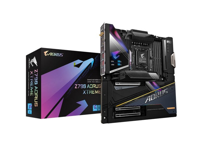 Gigabyte Z790 AORUS MASTER X Intel LGA 1700 E-ATX Motherboard, 4x DDR5 ~192GB, 3x PCI-E x16, 5x M.2, 4x SATA,  11x USB 3.2, 3x USB-C