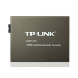 TP-Link MC112CS Media Converter SC WDM Monomodo Simplex 10/100Mbps RJ45 to 100M single-mode SC fiber Tx:1310nm Rx:1550nm up to 20km (LS)