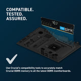 Crucial 16GB (1x16GB) DDR5 UDIMM 5600MHz CL46 Desktop PC Memory ~CT16G52C42U5