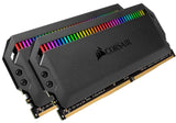 Corsair Dominator Platinum RGB 16GB (2x8GB) DDR4 3200MHz CL16 DIMM Unbuffered 16-18-18-36 XMP 2.0 Black Heatspreader RGB LED 1.35V Desktop PC Gaming M