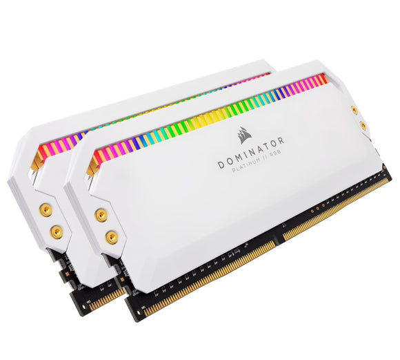 Corsair Dominator Platinum RGB 16GB (2x8GB) DDR4 3600MHz C18 1.35V UDIMM XMP 2.0 White Heatspreaders Desktop PC Gaming Memory (LS> CMT16GX4M2C3600C18)