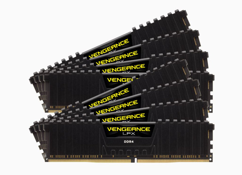 Corsair Vengeance LPX 128GB (8x16GB) DDR4 2666MHz C16 Desktop Gaming Memory Black - Vengeance Airflow Fan Assembly Included (~2x64GB)