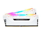 Corsair Vengeance RGB PRO 16GB (2x8GB) DDR4 3200MHz C16 Desktop Gaming Memory White