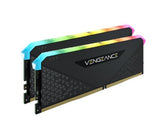 Corsair Vengeance RGB RS 16GB (2x8GB) DDR4 3200MHz C16 16-20-20-38 Black Heatspreader Desktop Gaming Memory