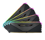 Corsair Vengeance RGB RT 32GB (4x8GB) DDR4 3200MHz C16 16-20-20-38 Black Heatspreader Desktop Gaming Memory for AMD Threadripper