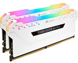 Corsair Vengeance RGB PRO 32GB (2x16GB) DDR4 3200MHz C16 Desktop Gaming Memory White