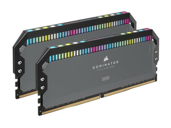 Corsair Dominator Platinum RGB 32GB (2x16GB) DDR5 UDIMM 5200Mhz C40 1.25V Black Desktop PC Gaming Memory for AMD Expo Ryzen 7000 Series