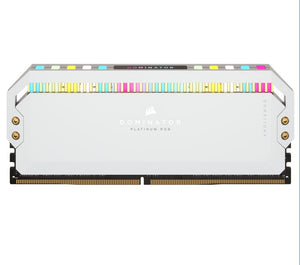 Corsair Dominator Platinum RGB 64GB (2x32GB) DDR5 UDIMM 5200Mhz C40 1.25V White Desktop PC Gaming Memory