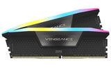 Corsair Vengeance RGB 32GB (2x16GB) DDR5 UDIMM 5600MHz C40 1.25V Desktop Gaming Memory Black