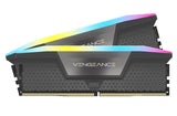 Corsair Vengeance RGB 32GB (2x16GB) DDR5 UDIMM 6000MHz C30 1.4V Desktop Gaming Memory Black Optimized for AMD Expo Ryzen 7000 Series