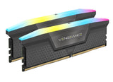 Corsair Vengeance RGB 32GB (2x16GB) DDR5 UDIMM 6000MHz C30 1.4V Desktop Gaming Memory Black Optimized for AMD Expo Ryzen 7000 Series