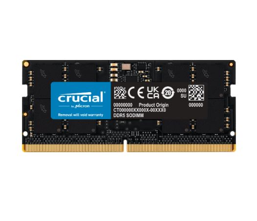 Crucial 16GB (1x16GB) DDR5 SODIMM 5200MHz C42 1.1V Notebook Laptop Memory