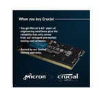 Crucial 32GB (1x32GB) DDR5 SODIMM 4800MHz C40 1.1V Notebook Laptop Memory