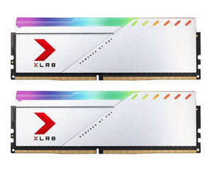 PNY XLR8 32GB (2x16GB) DDR4 UDIMM 3600Mhz RGB CL18 1.35V Silver Heat Spreader Gaming Desktop PC Memory