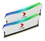 PNY XLR8 32GB (2x16GB) DDR4 UDIMM 3200Mhz RGB CL16 1.35V White Heat Spreader Gaming Desktop PC Memory