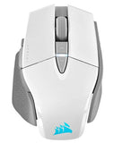 Corsair M65 RGB Ultra Wireless White Tunable FPS Gaming Mouse, CORSAIR MARKSMAN 26,000 DPI Optical Sensor, iCUE Software.