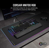 Corsair MM700 RGB POLARIS - ICUE, Dynamic Three Zone RGB, Low friction micro-texture surface for Ultimate Gaming Setup.930mm x 400mm x 4mm Mousemat