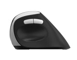 RAPOO EV250 Ergonomic Vertical Wireless Mouse 6 Buttons 800/1200/1600 DPI Optical Silent Click Mice - Black (Renamed from MV20)