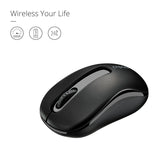 RAPOO M10 PLUS  2.4GHz Wireless Optical Mouse Black - 1000dpi Coverage up to 10 Meters and 360 degrees. 3Keys