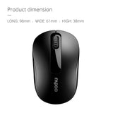 RAPOO M10 PLUS  2.4GHz Wireless Optical Mouse Black - 1000dpi Coverage up to 10 Meters and 360 degrees. 3Keys