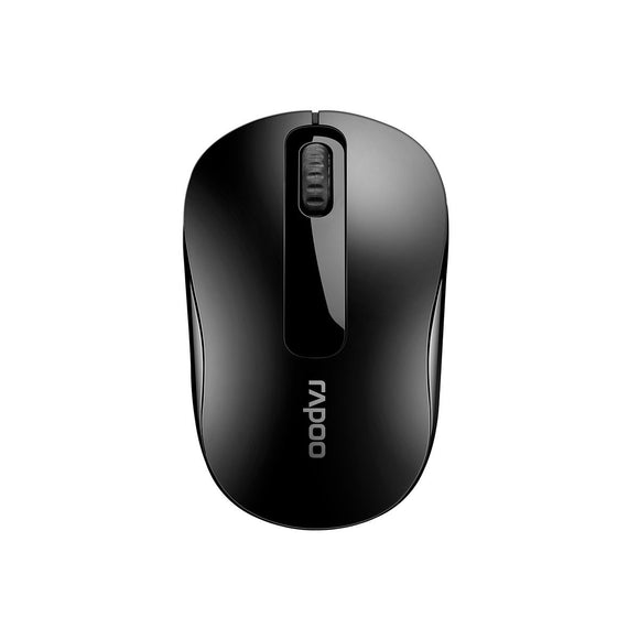 RAPOO M10 PLUS  2.4GHz Wireless Optical Mouse Black - 1000dpi Coverage up to 10 Meters and 360 degrees. 3Keys