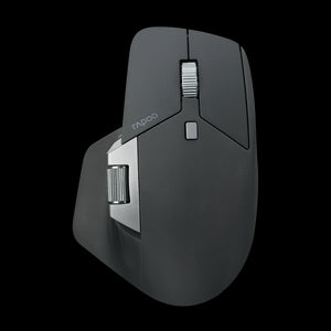 RAPOO MT760L BLACK Multi-mode Wireless Mouse -Switch between Bluetooth  5.0 and 2.4G -adjust DPI from 800 to 4000