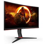 AOC 27" Curved 0.5ms 240Hz FHD 1920 x 1080, 1500R, FreeSync, HDR Mode, Ultra Narrow Border  Gaming Monitor w/HAS - DP/HDMI, VESA100 (LS)