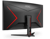 AOC 31.5" Curved 0.5ms 240Hz, FHD 1080 FreeSync Premium, Ultra Narrow Border Gamer's Choice - DP x 1, HDMI x 2. VESA100mm Low Blue monitor