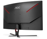 AOC 31.5" Super Curved 1000R QHD (2560 x 1440, Free-Sync,1ms, 165Hz,  HDR Ready, VA, 250nits, 2H1DP earphone, Normal stand, VESA 100X100mm (LS)