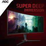 AOC 34" Curved 3440 x 1440 21:9, 1ms, HDR, Ultra Fast 144Hz Panel, Adaptive Sync, HDMI: 2.2, DisplayPort: 2.2 Gaming Monitor (LS)