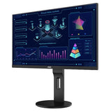 AOC 27" IPS 5ms 2560x1440 Business Monitor  - DP / HDMI / VGA, VESA 100mm Height Adjustable Stand (LS)