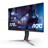 (LS) AOC 27" IPS 170Hz, 1ms, QHD 2560 x 1440, 350 cd/m2, HDR 400, HDMI 2.2 x 2, DP 2.2 x 1 Gaming Monitor