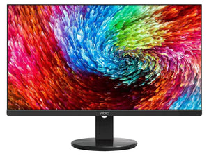 AOC 27" IPS 5ms, 4K 3840 x 2160, DP 1.2, HDMI 2,2, Flicker Free, 3 Sided Frameless, Multi-Screen, Low Blue Mode Business Monitor. (LS)